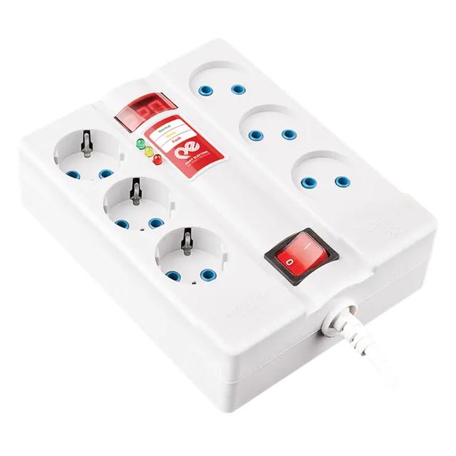 محافظ ولتاژ 6 خانه مناسب صوتی، تصویری و کامپیوتر