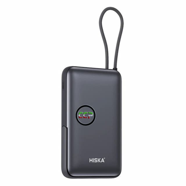 پاور بانک 10 هزار میلی آمپر ساعت مدل 133PD هیسکا (Hiska)